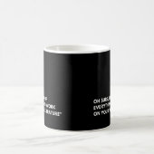 Lustige Arbeit für Softwareentwickler und Programm Kaffeetasse (Mittel)