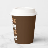 lustige Arbeit Kaffee Bar Pappbecher (Links)