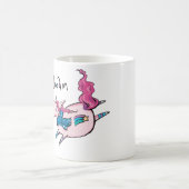 Lustige Arbeit von der Zuhause Tasse Einhorn Wahns (Mittel)
