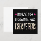 Lustige Arbeit, weil meine Katze teure Leckerlis b Einladung (Vorne/Hinten)