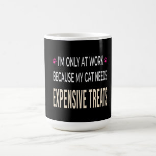 Lustige Arbeit, weil meine Katze teure Leckerlis b Kaffeetasse