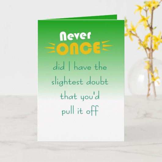 lustige Arbeit Werbeaktion Glückwünsche Karte (Gelbe Blume)