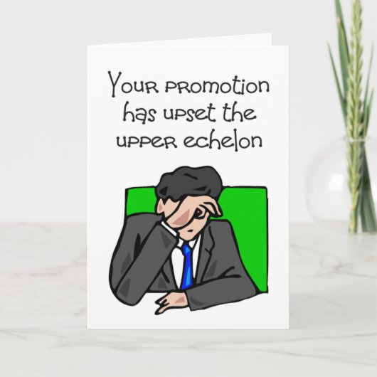 lustige Arbeit Werbeaktion Glückwünsche Karte (Vorderseite)