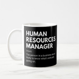 Lustige Arbeitsdefinition des Personalleiters Kaffeetasse