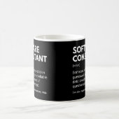 Lustige Arbeitsdefinition Softwareberater Kaffeetasse (Mittel)