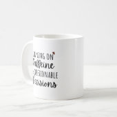 Lustige Arbeitszitate Kaffeetasse (Vorderseite Links)