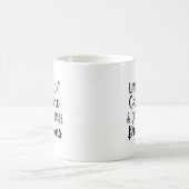 Lustige Arbeitszitate Kaffeetasse (Mittel)