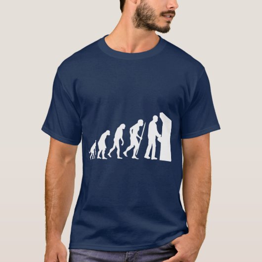 Lustige Arcade-Evolution Arcade Old School Video T-Shirt (Vorderseite)