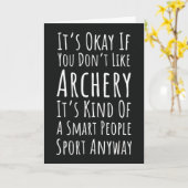 Lustige Archer Karten Bogenschießen Bogen Und Pfei (Gelbe Blume)