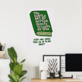 Lustige Art, Parties zu beenden Poster (Heimbüro)