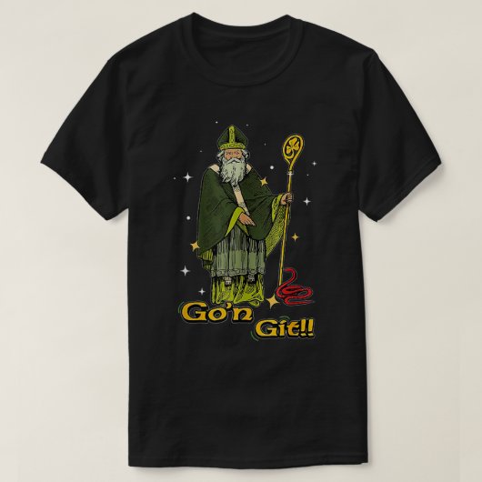 lustige Art Patrick Day Gongit St. Patricks Day st T-Shirt (Design vorne)