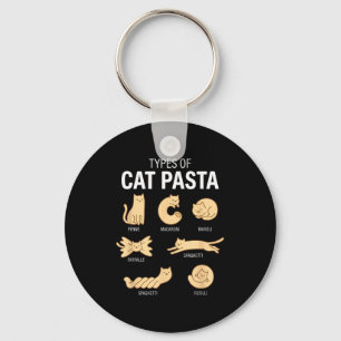Lustige Arten von Katzen-Pasta Süße Kawaii Katzenl Schlüsselanhänger