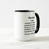 lustige Arztartikel Definition Geschenke für Männe Tasse (VorderseiteRechts)