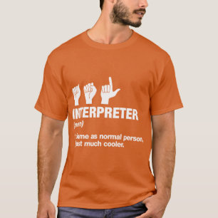 Lustige ASL-Dolmetscher-Definition Amerikanische g T-Shirt
