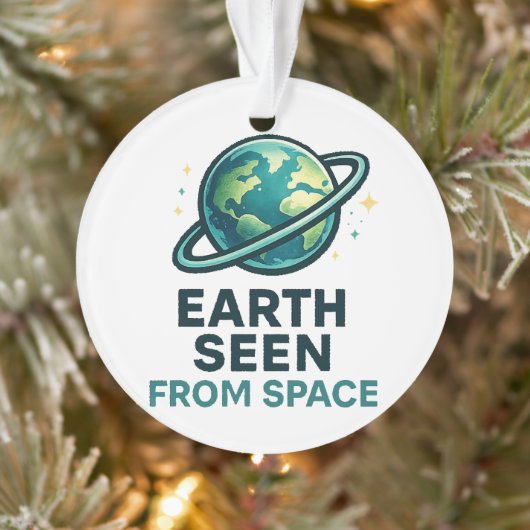 Lustige Astronaut Planeten Ornament (Baum)