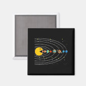 Lustige Astronauten des Sonnensystems Outer Space Magnet (Vorderseite/Rückseite)