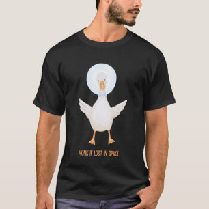Lustige Astronauten-Gans Artemis-Mission Kleinkind T-Shirt