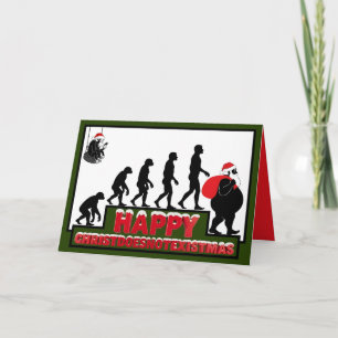 Lustige atheistische Weihnachtskarte Karte