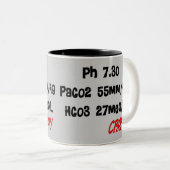 Lustige Atmungstherapeutgeschenke Zweifarbige Tasse (VorderseiteRechts)