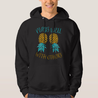Lustige auf dem Kopf stehende Ananas-Grafik für Sw Hoodie