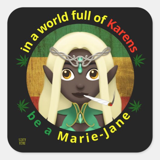 lustige Aufkleber "BE A MARIE-JANE" (Vorderseite)