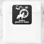 lustige Aufkleber "HAPPY HOWL-O-WEEN 2" (Tasche)