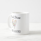 Lustige Aufstiegs-u. Shine-Mutter Cluckers Kaffeetasse (Vorderseite Links)