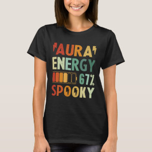Lustige Aura Energie 67 Halloween Gruselig Gen Alp T-Shirt