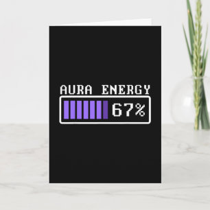 Lustige Aura-Energie bei 67 Six Seven Genz Meme-Sl Karte