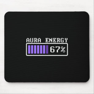 Lustige Aura-Energie bei 67 Six Seven Genz Meme-Sl Mousepad