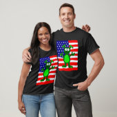 Lustige Außerirdische Geschenke Patriotische Ameri T-Shirt (Unisex)