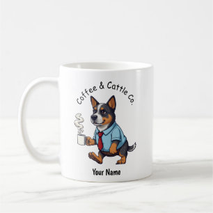 Lustige australische Cattle Dog Geschäftskleidung Kaffeetasse