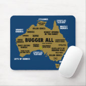 Lustige australische Karte Mousepad (Mit Mouse)