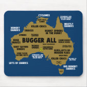 Lustige australische Karte Mousepad (Vorne)