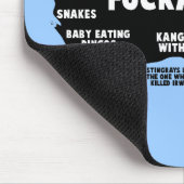 Lustige australische Karte Mousepad (Ecke)