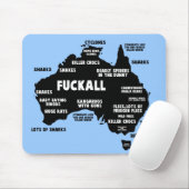 Lustige australische Karte Mousepad (Mit Mouse)