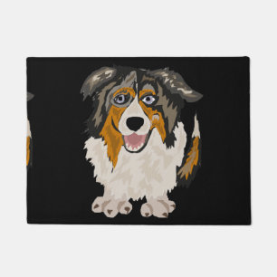 Lustige australische Schäfer-Hundekunst Fußmatte