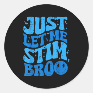 Lustige Autismus-Bewusstseins-Kinder-Jungen-Jugend Runder Aufkleber
