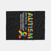 Lustige Autismus-Definition - Autismus-Bewusstsein Fleecedecke (Vorderseite (Horizontal))