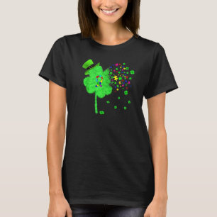 Lustige Autismus St Patricks Day Kleeblatt Geschen T-Shirt