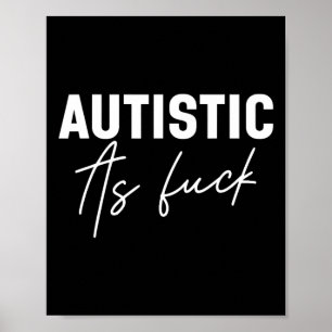Lustige Autismus-Witze Poster