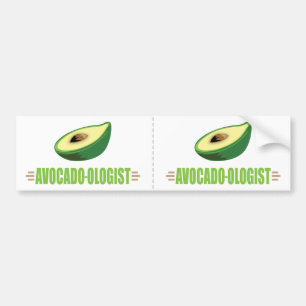 Lustige Avocado Autoaufkleber