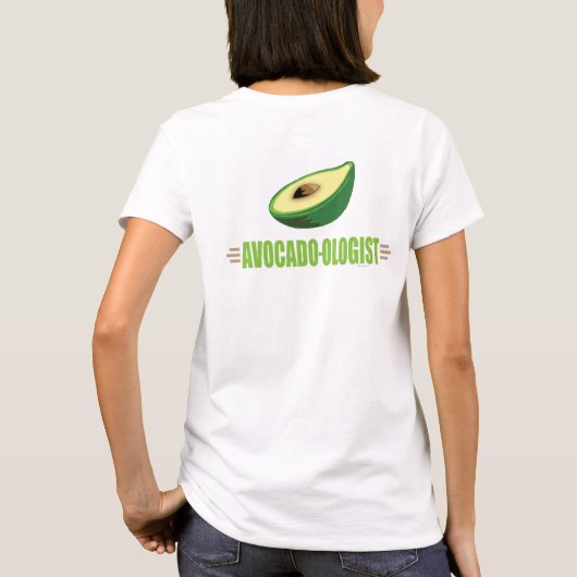 Lustige Avocado T-Shirt (Rückseite)