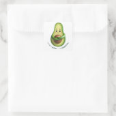 Lustige Avocado-Tasche – Ich bin nicht übertrieben Quadratischer Aufkleber (Tasche)