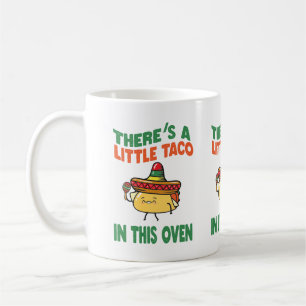Lustige Baby-Taco-Wortkunst Kaffeetasse