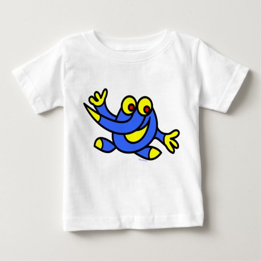 lustige Babyaufstehung durch jangocreation Baby T-shirt (Vorderseite)