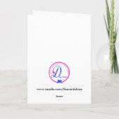 Lustige Babykarte Karte (Rückseite)