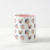 Lustige Babymasken-Tasse, 3 Fotos hochladen Tasse (Zentrum)