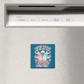 Lustige Babynamensankündigung Hübsche Familie Pass Magnet (In Situ (Geschirrspüler))