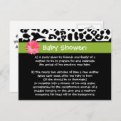 Lustige Babyparty danken Ihnen modischer Postkarte (Vorne/Hinten)